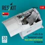 P-47D-25,26 Thunderbolt cockpit (Basic edition) (3D decals included) for MiniArt kit (3D Printed) (1/48)