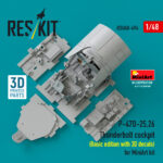P-47D-25,26 Thunderbolt cockpit (Basic edition) (3D decals included) for MiniArt kit (3D Printed) (1/48) - Image 2