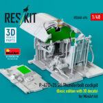 P-47D-25,26 Thunderbolt cockpit (Basic edition) (3D decals included) for MiniArt kit (3D Printed) (1/48) - Image 3