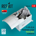 P-47D-25,26 Thunderbolt cockpit (Detailed edition) for MiniArt kit (3D Printed) (1/48)