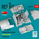 P-47D-25,26 Thunderbolt cockpit (Detailed edition) for MiniArt kit (3D Printed) (1/48) - Image 2