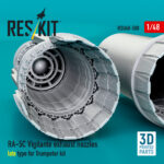 RA-5C Vigilante exhaust nozzles early type for Trumpeter kit (3D Printed) (1/48) - Image 2