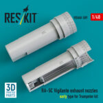 RA-5C Vigilante exhaust nozzles late type for Trumpeter kit (3D Printed) (1/48) - Image 3