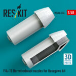 F/A-18 Hornet exhaust nozzles for Hasegawa kit (3D Printed) (1/48) - Image 2