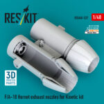 F/A-18 Hornet exhaust nozzles for Kinetic kit (3D Printed) (1/48)