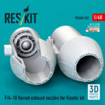 F/A-18 Hornet exhaust nozzles for Kinetic kit (3D Printed) (1/48) - Image 2