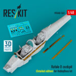 Rafale B cockpit (Detailed edition) for HobbyBoss kit (3D Printed) (1/48)