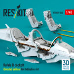 Rafale B cockpit (Detailed edition) for HobbyBoss kit (3D Printed) (1/48) - Image 3