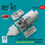 P-47D-10/11 Thunderbolt cockpit (Basic edition) (3D decals included) for MiniArt kit (3D Printed) (1/48) - Image 2