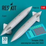 Tornado 2250L underwing fuel tanks (RAF, RSAF) (2 pcs) (3D Printed) (1/48)