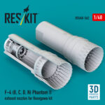 F-4 (B, C, D, N) Phantom II exhaust nozzles for Hasegawa kit (3D Printed) (1/48)