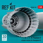 F-4 (B, C, D, N) Phantom II exhaust nozzles for Hasegawa kit (3D Printed) (1/48) - Image 3
