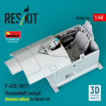 P-47D-10/11 Thunderbolt cockpit (Detailed edition) for MiniArt kit (3D Printed) (1/48)