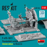 P-47D-10/11 Thunderbolt cockpit (Detailed edition) for MiniArt kit (3D Printed) (1/48) - Image 3