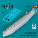 MiG-29 Fulcrum centerline PTB-1500 fuel tank (1 pcs) (3D Printed) (1/48)