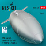 150 gallon centerline fuel tank (F-5E/F/N, F-20, AT-3) (1 pcs) (3D Printed) (1/48) - Image 3