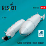 1200 L fuel tanks French Jaguar (2 pcs) (3D Printed) (1/48) - Image 2
