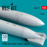 1200 L fuel tanks French Jaguar (2 pcs) (3D Printed) (1/48) - Image 3