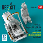 SEPECAT Jaguar GR.1/GR.1A cockpit (Basic edition 3D decals included) for Airfix kit (3D Printed) (1/48) - Image 3
