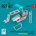 SEPECAT Jaguar GR.1/GR.1A cockpit (Detailed edition) for Airfix kit (3D Printed) (1/48)