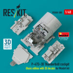P-47D-30 Thunderbolt cockpit (Basic edition) (3D decals included) for MiniArt kit (3D Printed) (1/48) - Image 2