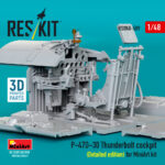P-47D-30 Thunderbolt cockpit (Detailed edition) for MiniArt kit (3D Printed) (1/48) - Image 3