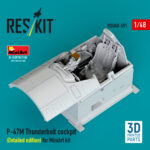 P-47M Thunderbolt cockpit (Detailed edition) for MiniArt kit (3D Printed) (1/48)