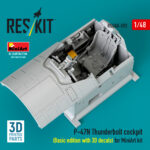 P-47N Thunderbolt cockpit (Basic edition) (3D decals included) for MiniArt kit (3D Printed) (1/48)