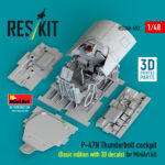 P-47N Thunderbolt cockpit (Basic edition) (3D decals included) for MiniArt kit (3D Printed) (1/48) - Image 2