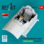 P-47N Thunderbolt cockpit (Detailed edition) for MiniArt kit (3D Printed) (1/48)