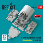 P-47N Thunderbolt cockpit (Detailed edition) for MiniArt kit (3D Printed) (1/48) - Image 2