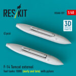 F-14 Tomcat external fuel tanks 1000l (early and late) with pylons (2 pcs) (3D Printed) (1/48) - Image 2