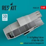 F-16 Fighting Falcon (F100-PW-229) open exhaust nozzle for Hasegawa kit (3D Printed) (1/48) - Image 2