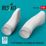 F-4B Phantom II Air intakes for Tamiya kit (3D Printed) (1/48)