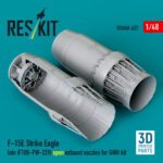 F‑15E Strike Eagle late (F100-PW-229) open exhaust nozzles for GWH kit (3D Printed) (1/48)