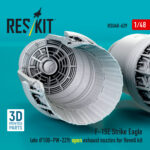 F‑15E Strike Eagle late (F100-PW-229) open exhaust nozzles for Revell kit (3D Printed) (1/48) - Image 3