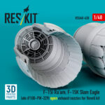 F‑15I Ra'am, F‑15K Slam Eagle late (F100-PW-229) open exhaust nozzles for Revell kit (3D Printed) (1/48) - Image 3