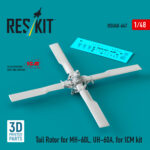 Tail Rotor for MH-60L, UH-60A, for ICM kit (3D Printed) (1/48) - Image 2