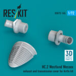 HC.2 Westland Wessex exhaust and transmission cover for Airfix kit (3D Printed) (1/72)