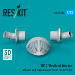 HC.2 Westland Wessex exhaust and transmission cover for Airfix kit (3D Printed) (1/72) - Image 3
