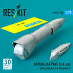 AN/AVQ-26A PAVE Tack pod with pilon for F-4 Phantom II (3D Printed) (1/72)
