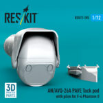 AN/AVQ-26A PAVE Tack pod with pilon for F-4 Phantom II (3D Printed) (1/72) - Image 2