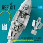 A-10C Thunderbolt II cockpit (Basic edition 3D decals included) for GWH kit (3D Printed) (1/72) - Image 2