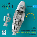 A-10A Thunderbolt II cockpit (Basic edition 3D decals included) for GWH kit (3D Printed) (1/72) - Image 2