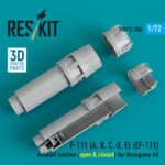 F-111 (A, B, C, D, E) (EF-111) exhaust nozzles (open & closed) for Hasegawa kit (3D Printed) (1/72) - Image 2