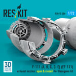 F-111 (A, B, C, D, E) (EF-111) exhaust nozzles (open & closed) for Hasegawa kit (3D Printed) (1/72) - Image 3