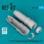 F-111F exhaust nozzles for Hasegawa kit (3D Printed) (1/72)