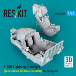 ​F-35B Lightning II cockpit (Basic edition 3D decals included) for Tamiya kit (3D Printed) (1/72) - Image 3