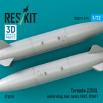 Tornado 2250L underwing fuel tanks (RAF, RSAF) (2 pcs) (3D Printed) (1/72) - Image 2