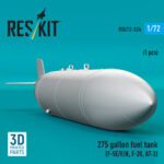 275 gallon fuel tank (F-5E/F/N, F-20, AT-3) (1 pcs) (3D Printed) (1/72) - Image 2